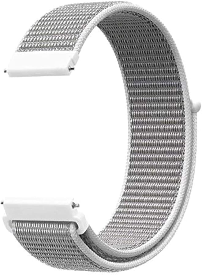 Ozone Gear S3 Frontier/Classic Loop Strap Breathable Nylon Strap Bands for Samsung Gear S3 Watch - White